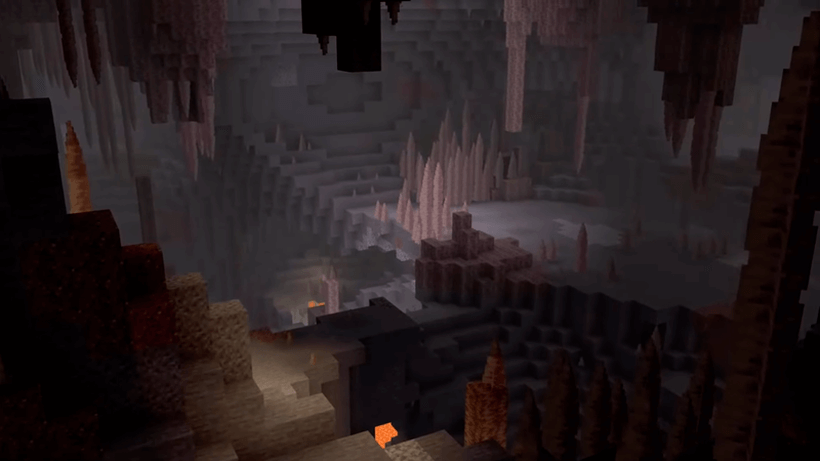 Карстовые пещеры в Minecraft 1.17